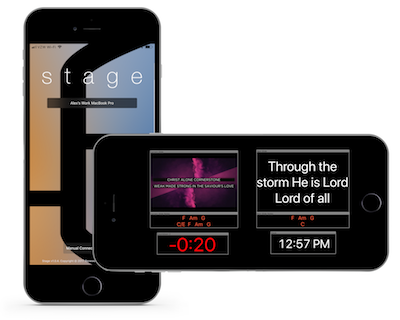Stage Display on iPhone